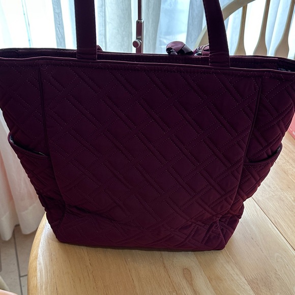 Vera Bradley Quilted Purple Tote Bag - Picture 4 of 9